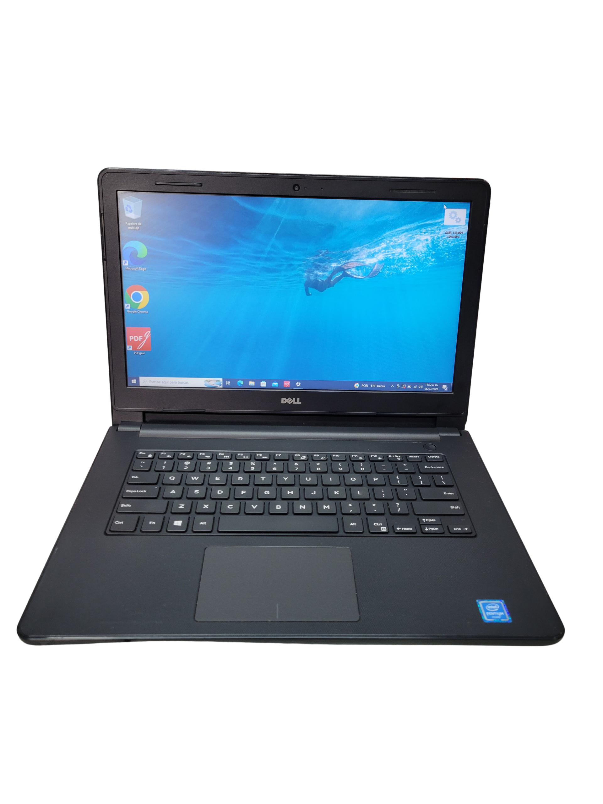 LAPTOP DELL INTEL PENTIUM 8GB DE RAM 128GB SSD